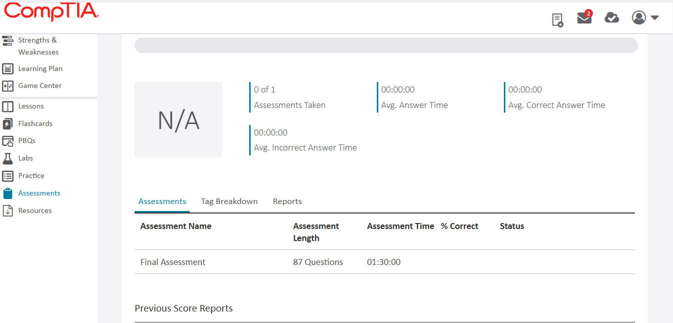 เรียนรู้ CompTIA Security+ CertMaster + ห้องปฏิบัติการ (SY0-701)