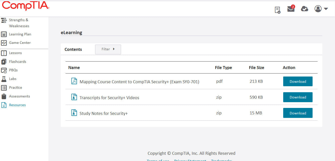 เรียนรู้ CompTIA Security+ CertMaster + ห้องปฏิบัติการ (SY0-701)